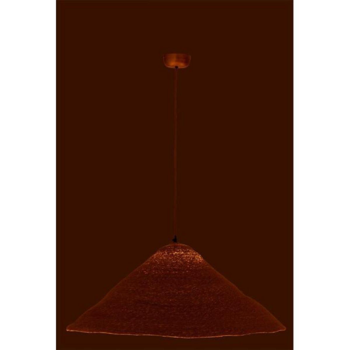 Paris Prix Lampe Suspension Chapeau  Moonj  80cm Naturel