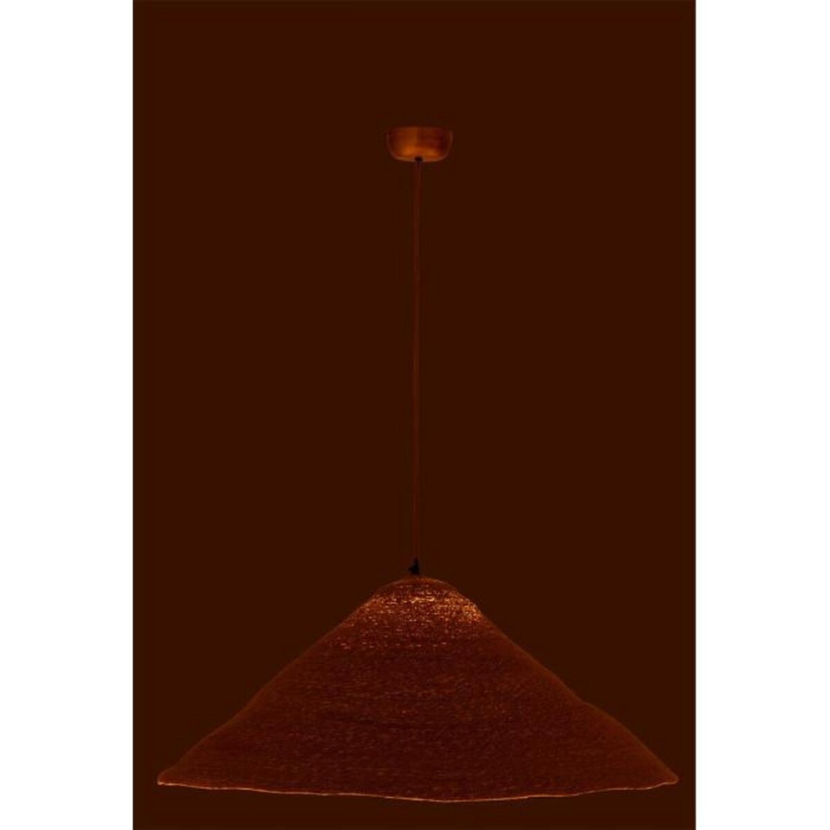 Paris Prix Lampe Suspension Chapeau  Moonj  80cm Naturel