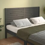 VIDAXL Tete de lit Gris 126x4x100 cm Bois massif de pin