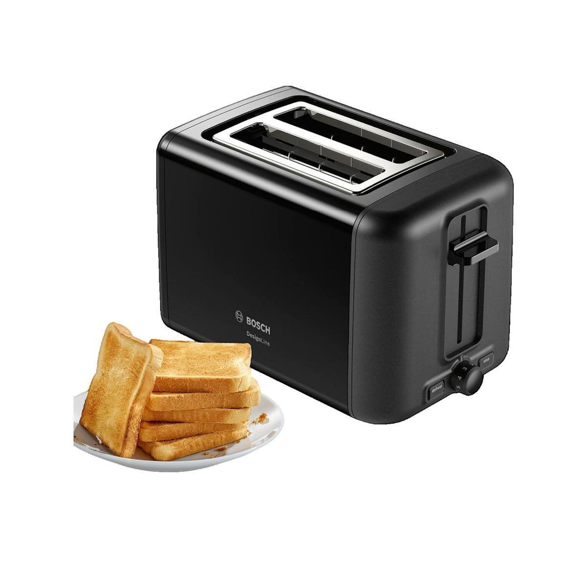 BOSCH Grille-pain Bosch DesignLine TAT3P423 noir