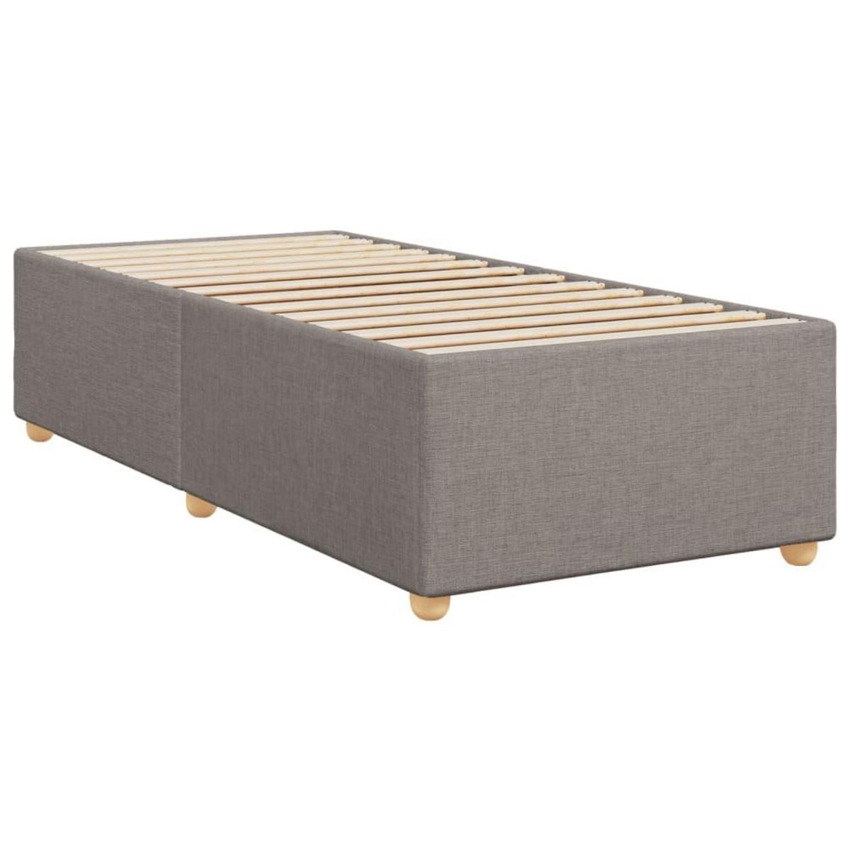 VIDAXL Cadre de lit sans matelas taupe 90x200 cm tissu
