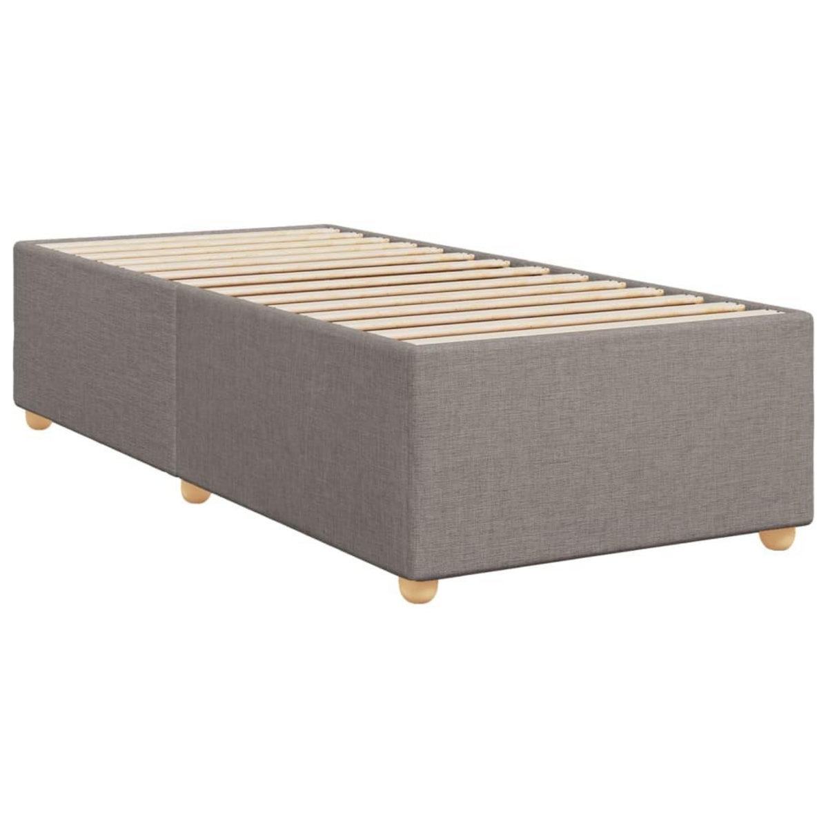 VIDAXL Cadre de lit sans matelas taupe 90x200 cm tissu