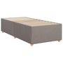 Voir la diapositive 3 : VIDAXL Cadre de lit sans matelas taupe 90x200 cm tissu