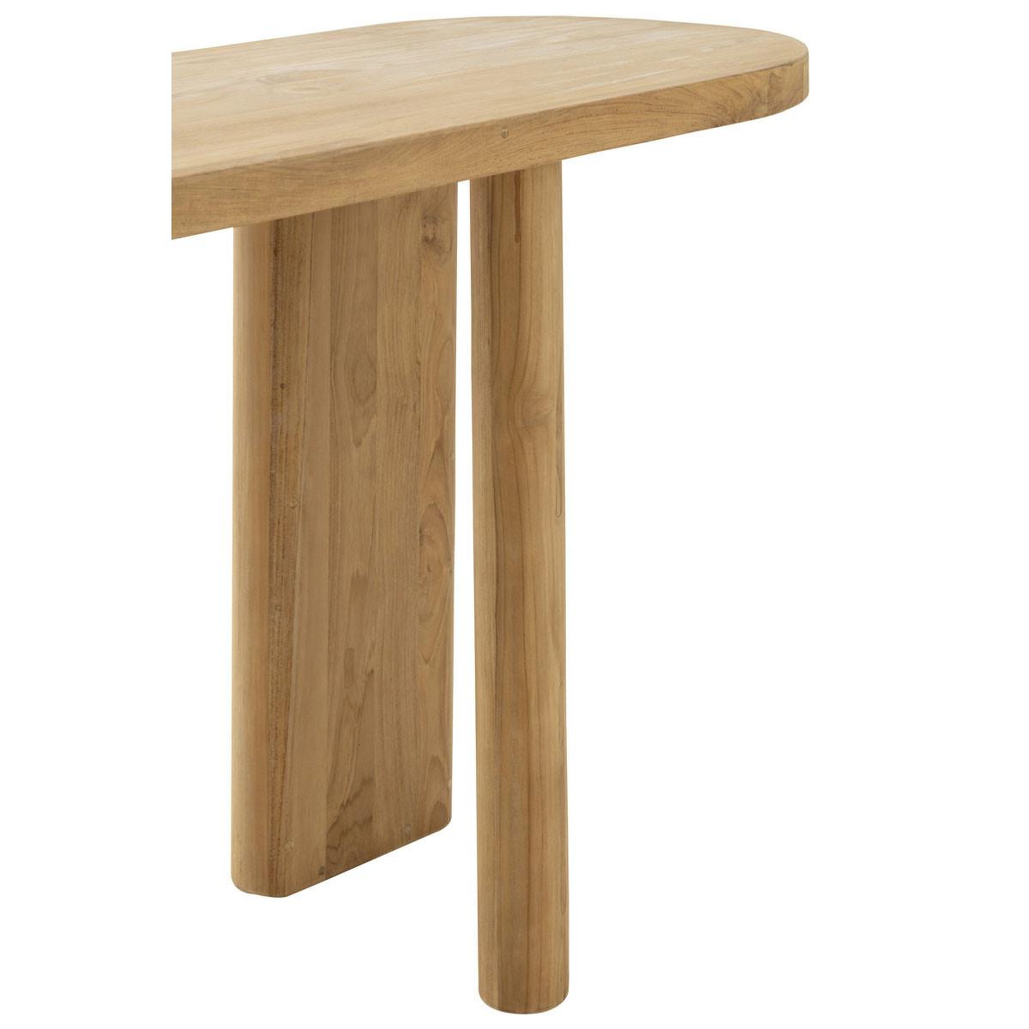 Voir la diapositive 6 : J-LINE Console design  teck  150cm naturel