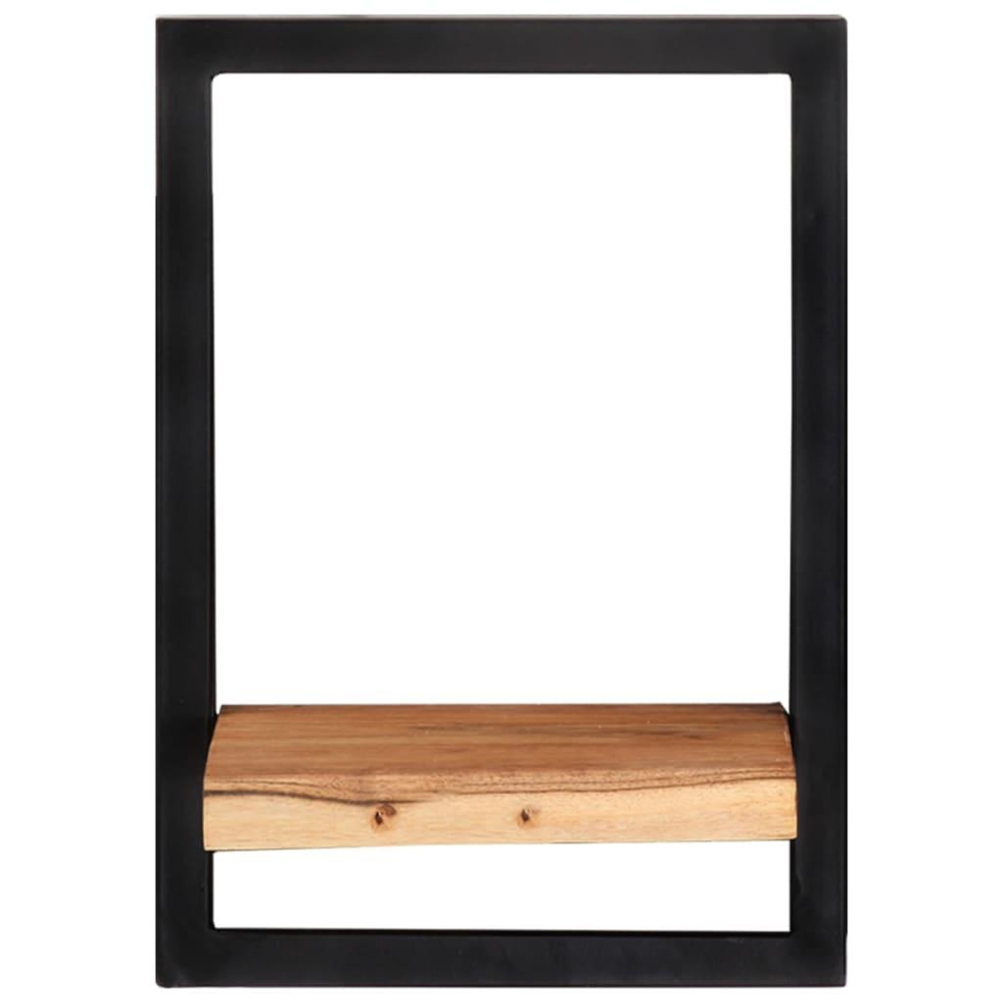 Voir la diapositive 4 : VIDAXL Etageres murales 2 pcs 25x25x35 cm Bois d'acacia et acier