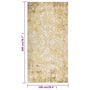 Voir la diapositive 6 : VIDAXL Tapis a tissage plat d'exterieur 100x200 cm Jaune