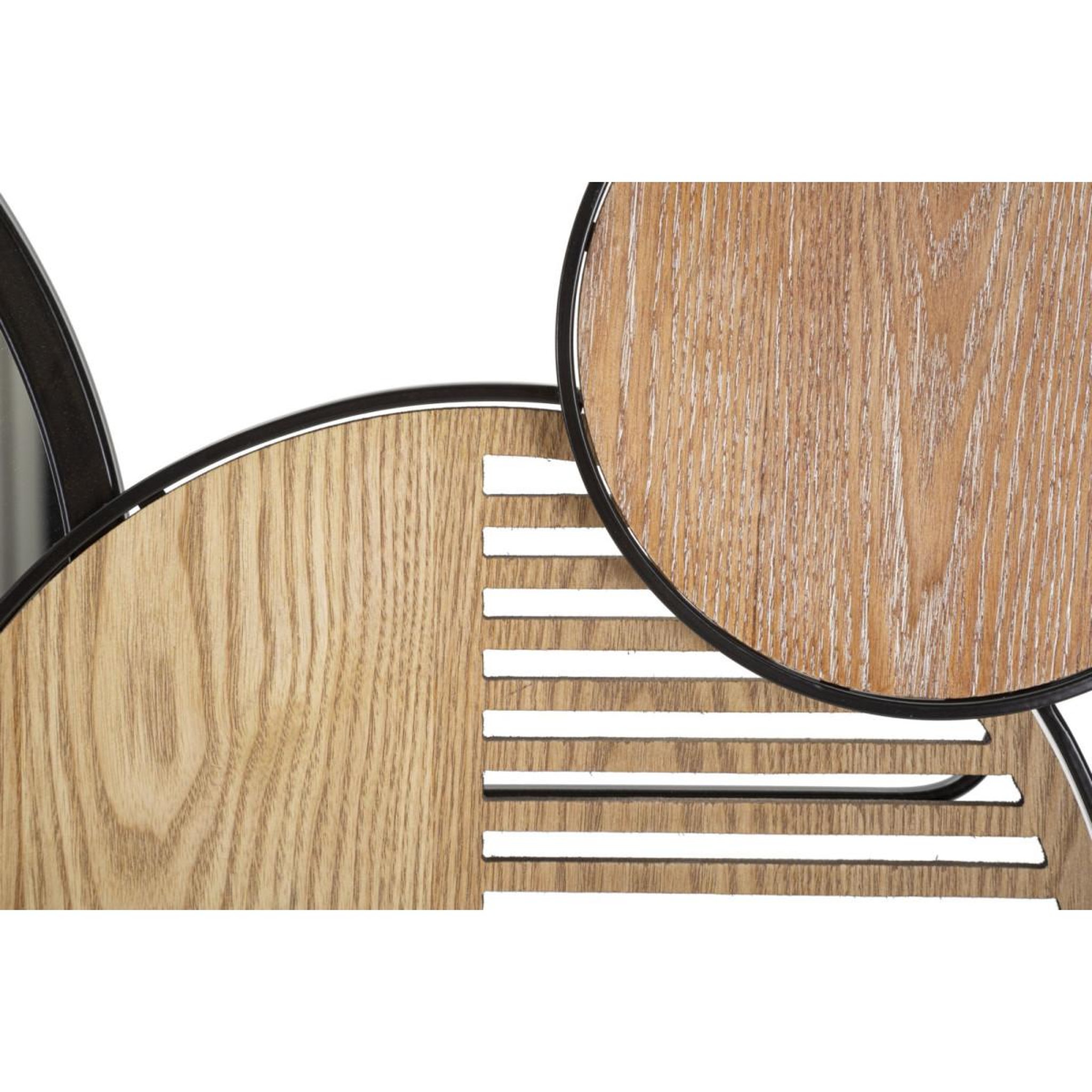 Voir la diapositive 4 : Paris Prix Miroir mural déco  woody  123cm naturel