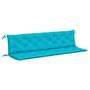 Voir la diapositive 2 : VIDAXL Coussins de banc de jardin lot de 2 turquoise 200x50x7 cm tissu