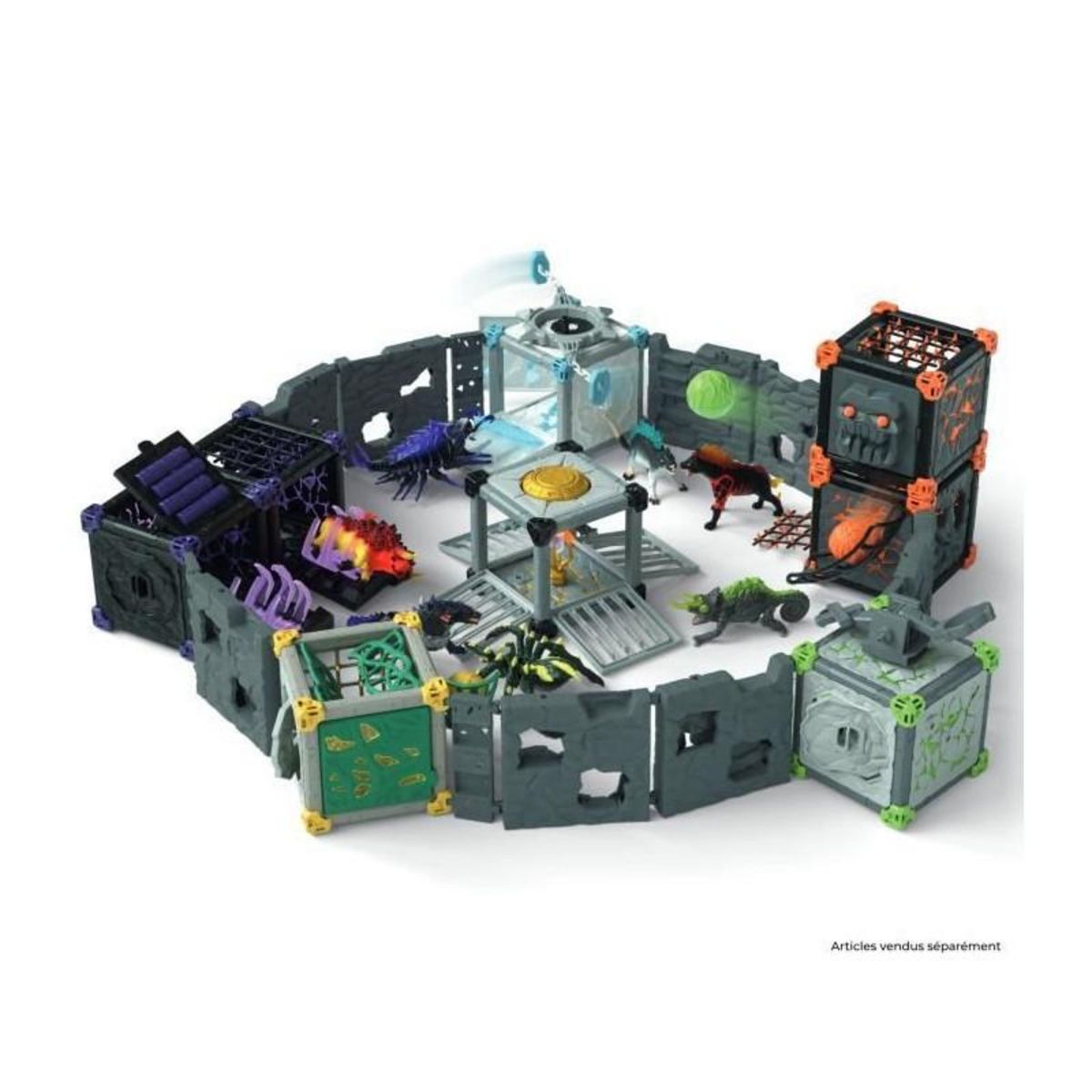 Schleich BattleCave Arena: Lave vs Ténebres, arene de combat pour figurines Eldrador, SCHLEICH 42673 Eldrador Creatures, des 7 ans