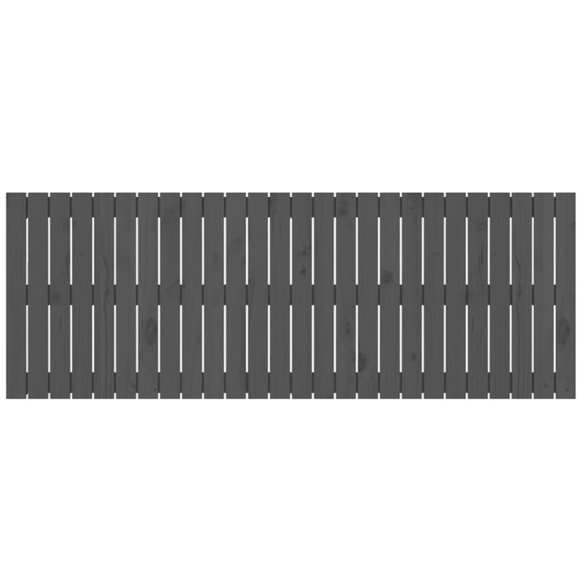 VIDAXL Tete de lit murale Gris 166x3x60 cm Bois massif de pin