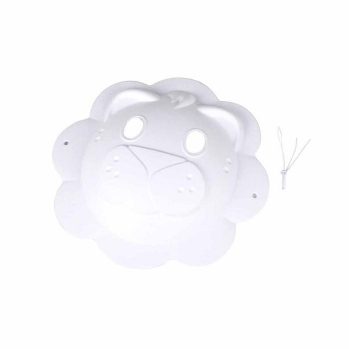Paris Prix Masque à Décorer  Lion  23cm Blanc