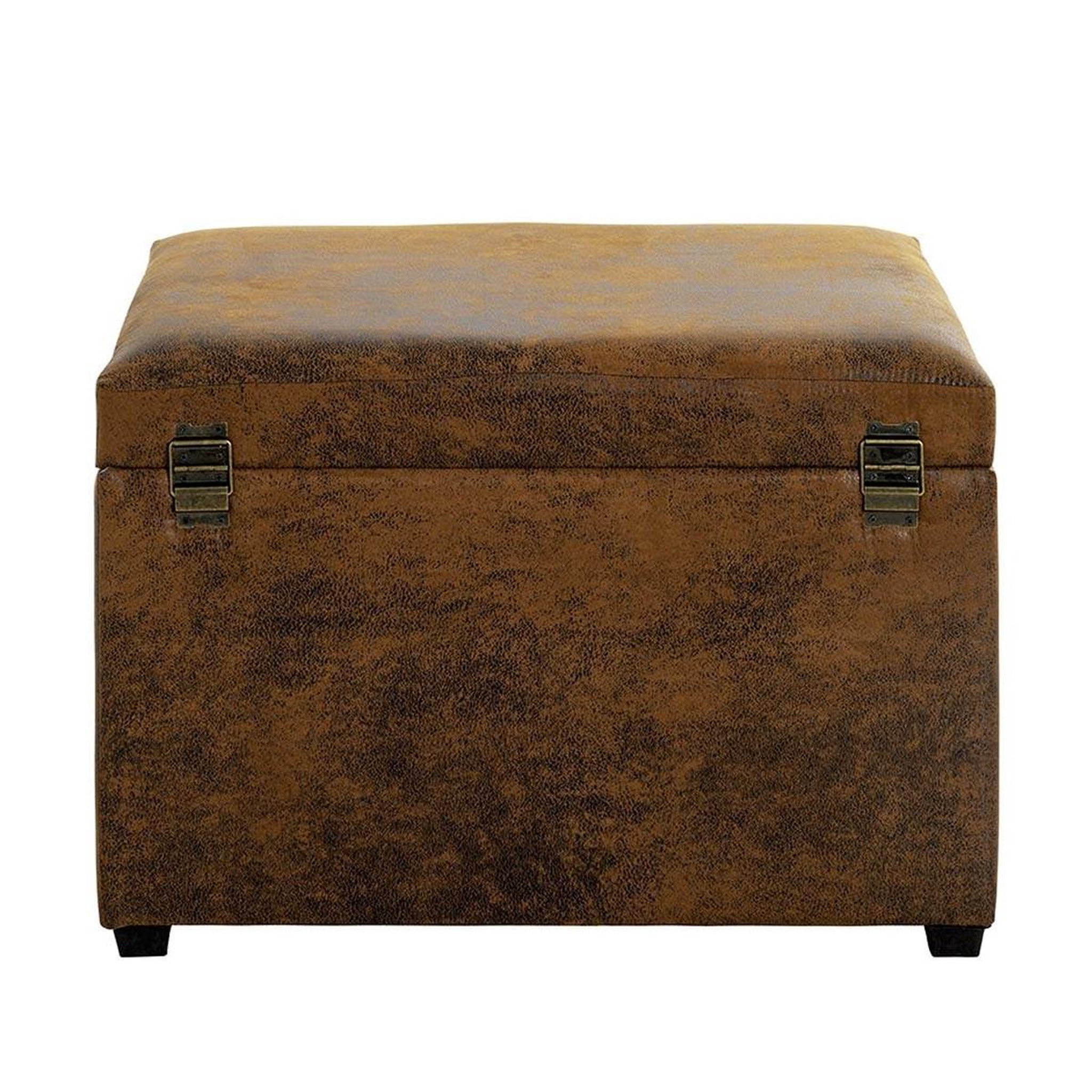 Voir la diapositive 5 : Paris Prix Banc coffre de rangement  timmy  58cm marron