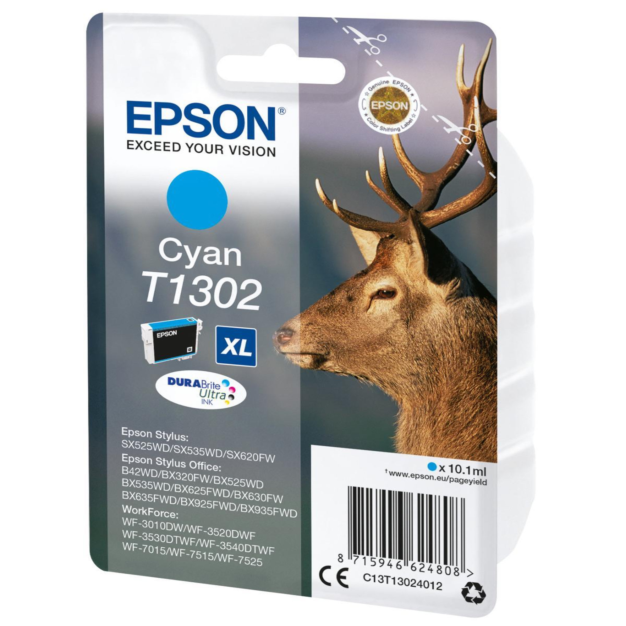 Voir la diapositive 3 : Epson Epson stag cartouche  cerf  - encre durabrite ultra c (xl)