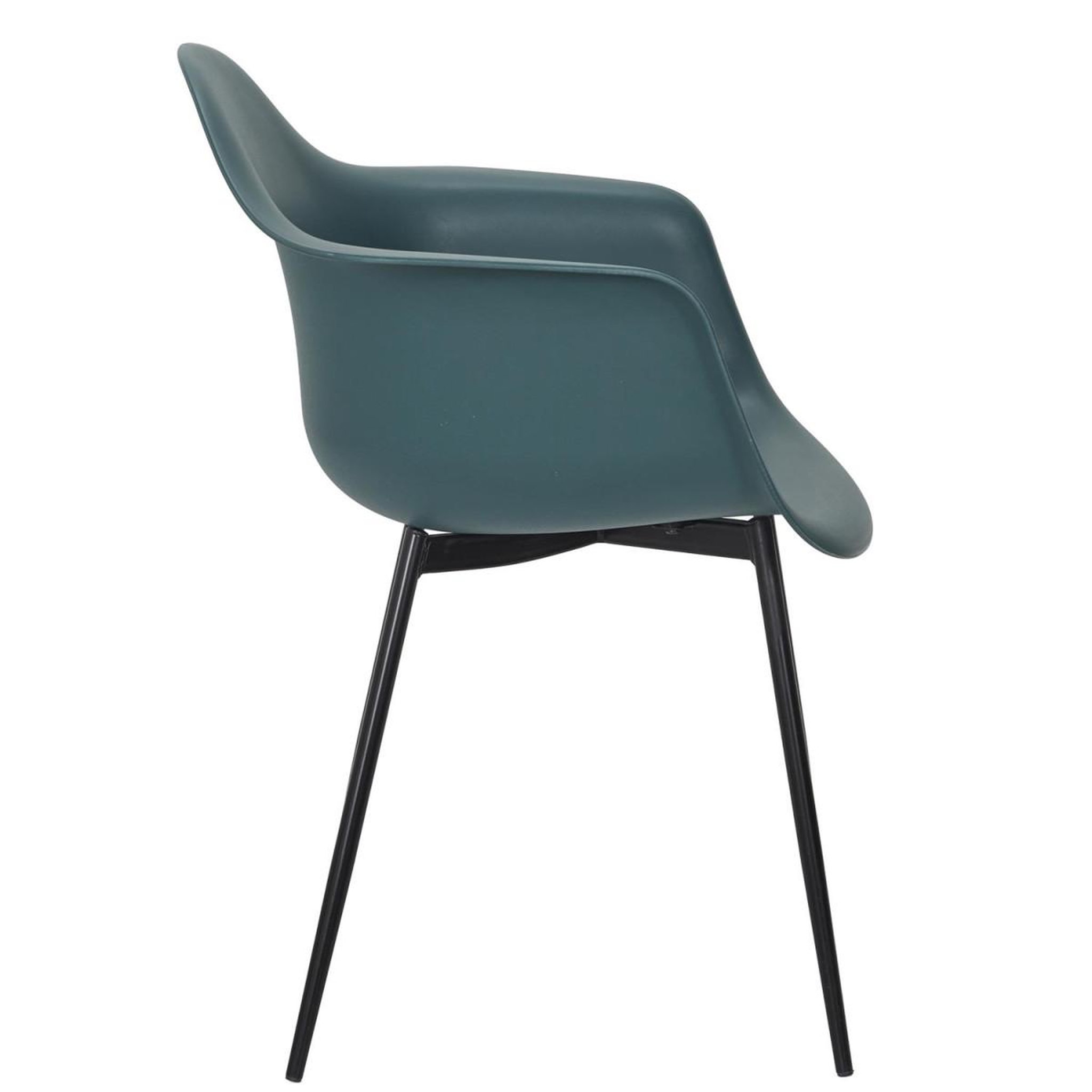 Voir la diapositive 4 : The Home Deco Factory Lot de 4 chaises fauteuil  gustav  85cm bleu