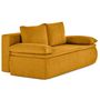 Voir la diapositive 4 : BEST MOBILIER Kurt - canapé 3 places convertible avec coffre en velours texturé