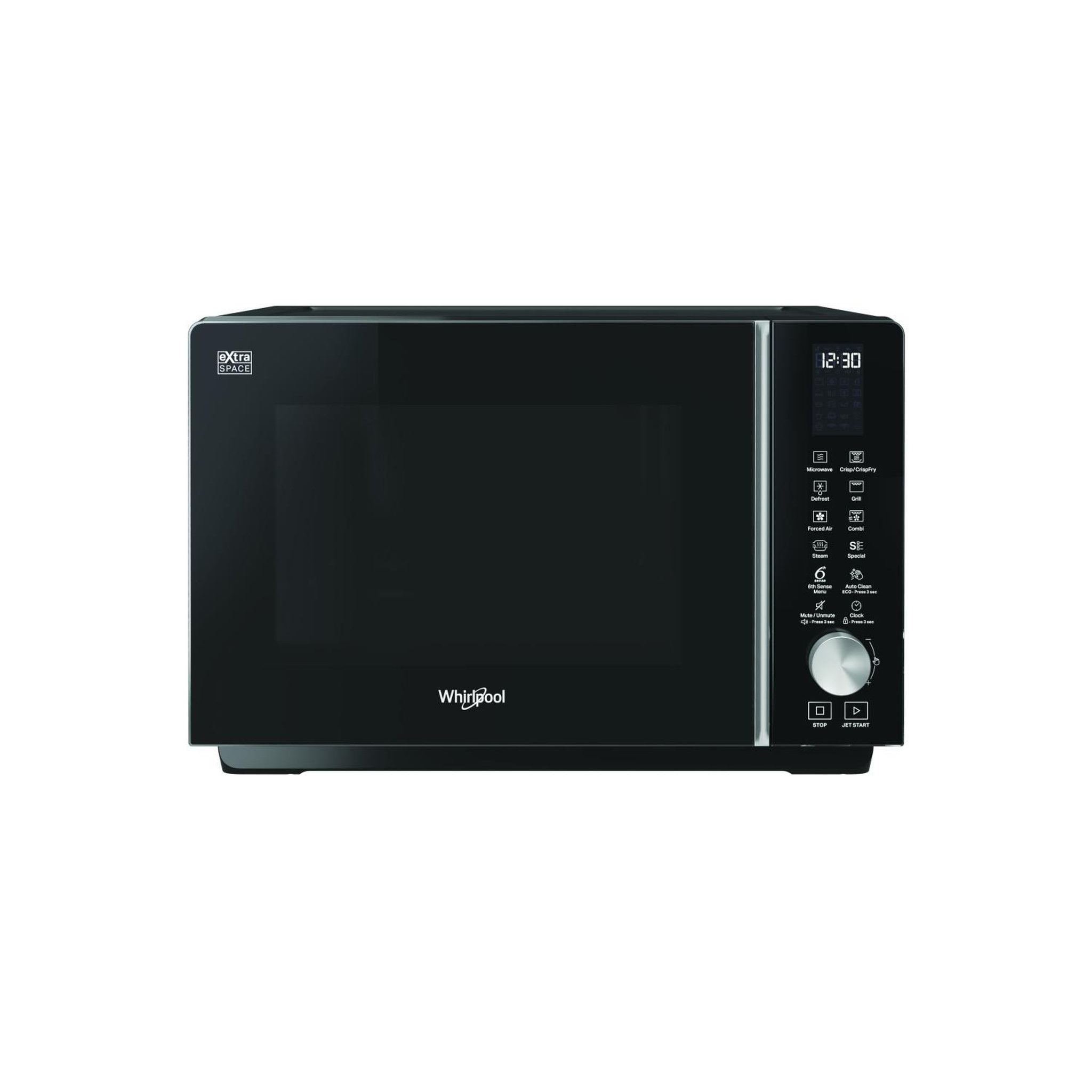 Whirlpool Micro-ondes combiné à surface plane whirlpool mwf 259 sb 25 l 800 w noir, argent
