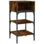 Voir la diapositive 4 : VIDAXL Tables de chevet 2pcs chêne fumé 35x34,5x70 c bois d'ingénierie
