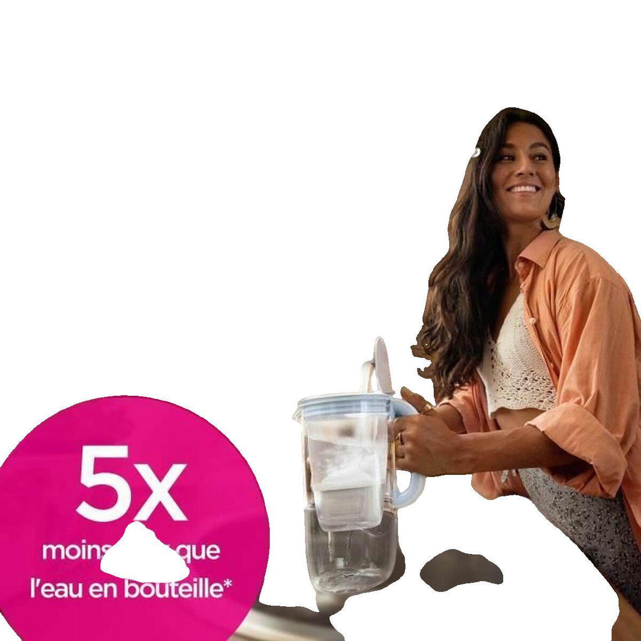 Voir la diapositive 3 : Brita Carafe Filtrante Brita Style Essential Sable