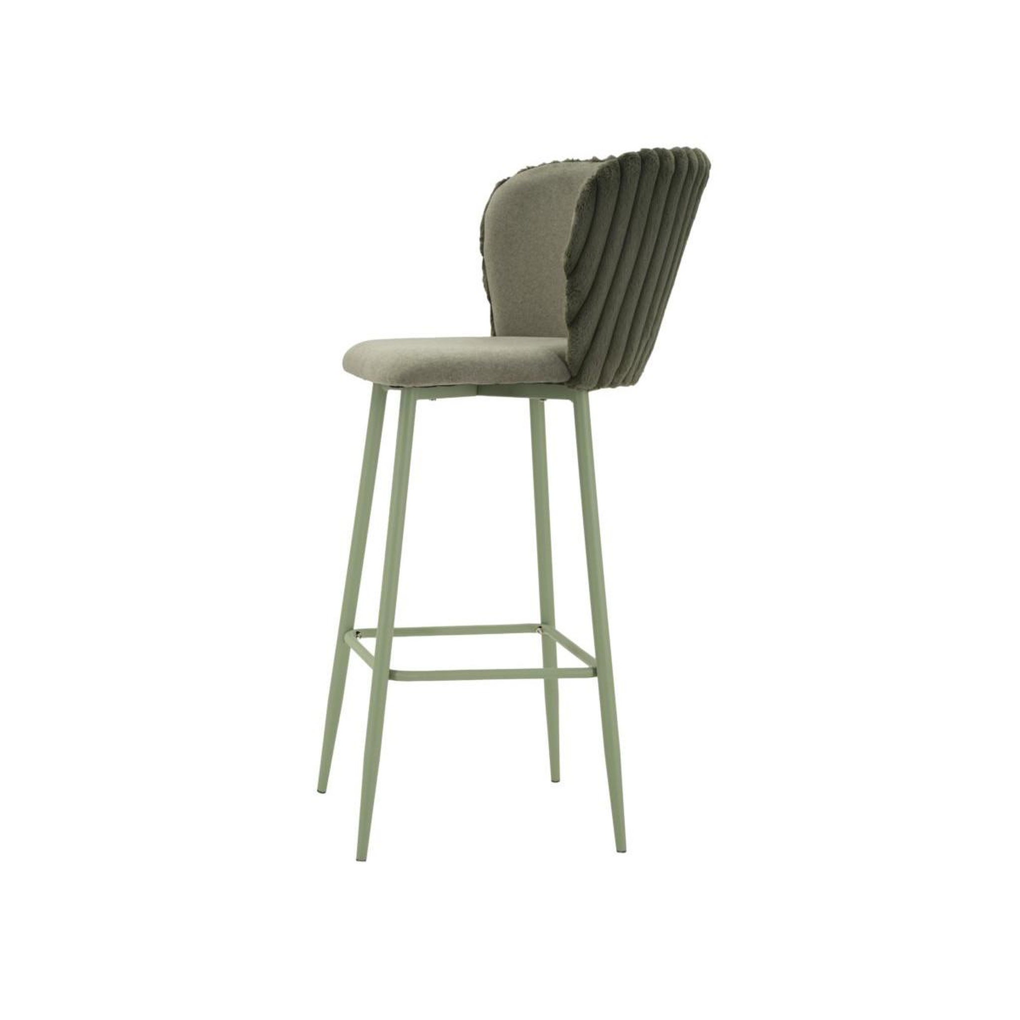 Voir la diapositive 4 : Paris Prix Lot de 2 chaises de bar design  alaska  106cm vert