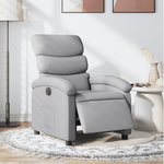 VIDAXL Fauteuil inclinable electrique Gris clair Tissu