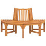Voir la diapositive 3 : VIDAXL Banc demi-circulaire tour d'arbre Ø160cm bois massif eucalyptus