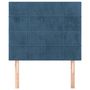 Voir la diapositive 3 : VIDAXL Tetes de lit 2 pcs Bleu fonce 100x5x78/88 cm Velours
