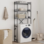 VIDAXL Etagere de lave-linge sonoma gris 67x25x163 cm bois ingenierie