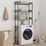 Voir la diapositive 1 : VIDAXL Etagere de lave-linge sonoma gris 67x25x163 cm bois ingenierie