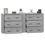 Voir la diapositive 5 : VIDAXL Buffets 2 pcs sonoma gris bois d'ingenierie