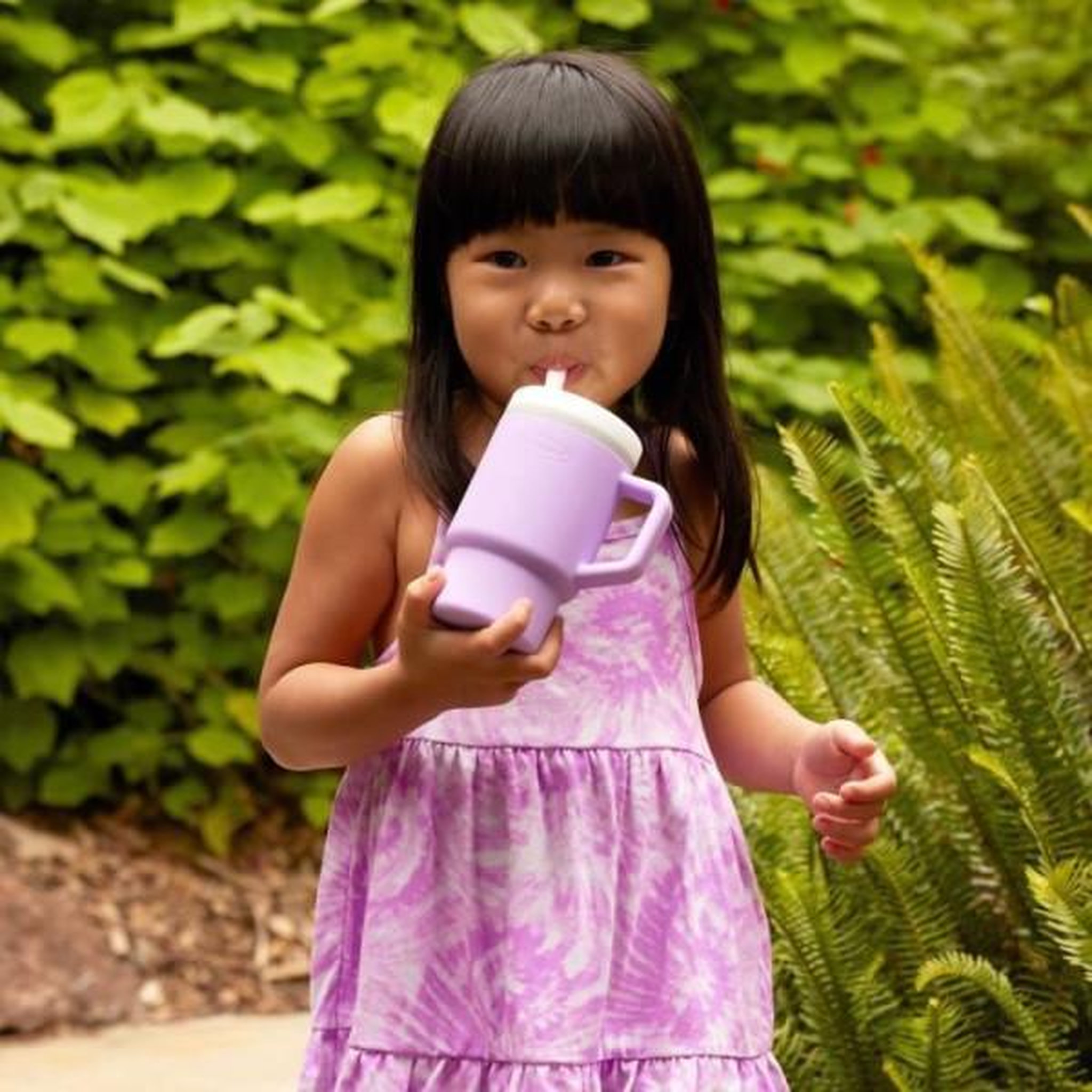 Voir la diapositive 3 : INFANTINO Ma premiere tasse - infantino - silicone - mauve lila