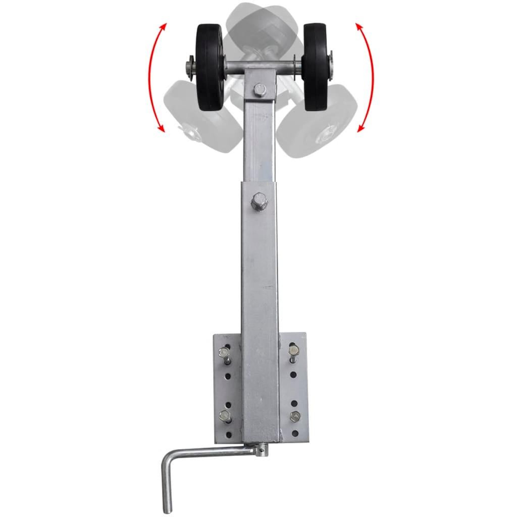Voir la diapositive 5 : VIDAXL Support a double rouleau pour remorque de bateau 2 pcs 59-84 cm