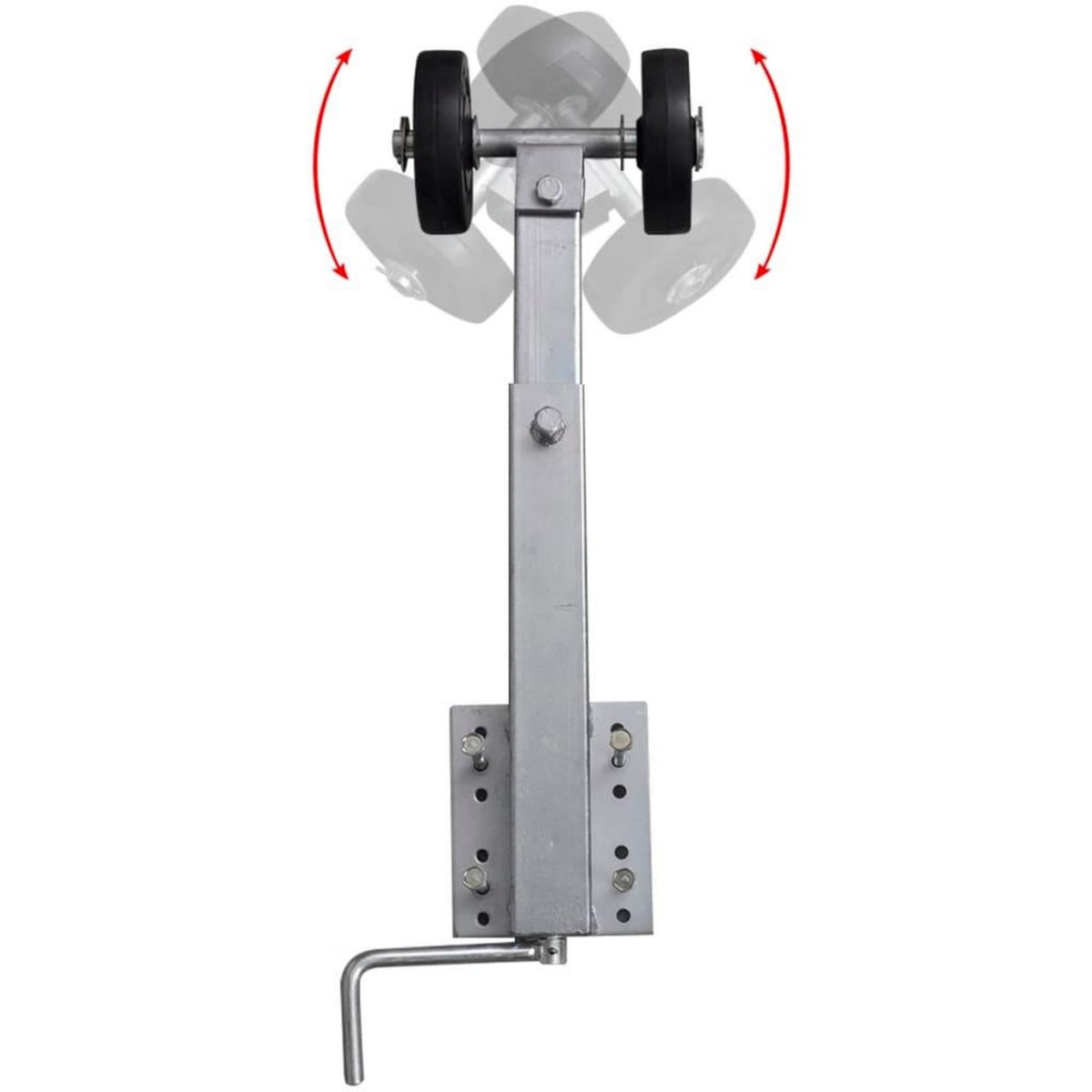 VIDAXL Support a double rouleau pour remorque de bateau 2 pcs 59-84 cm