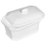 Voir la diapositive 2 : FIVE Terrine Foie Gras Ceramique Blanc