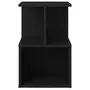 VIDAXL Table de chevet Noir 35x35x55 cm Agglomere
