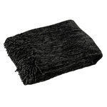 Paris Prix Plaid à Franges  Chenille  130x170cm Noir