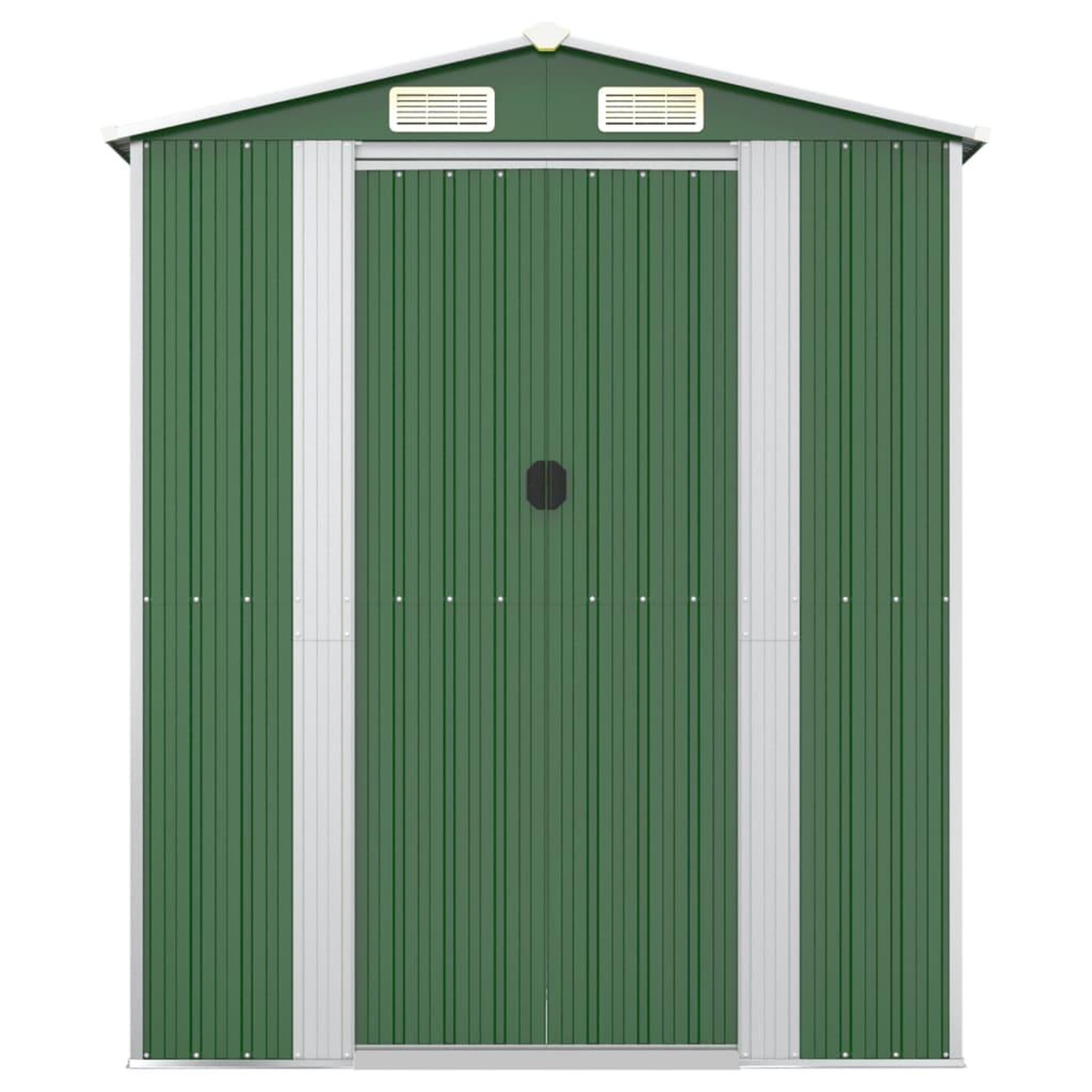 Voir la diapositive 4 : VIDAXL Abri de jardin Vert 192x191x223 cm Acier galvanise