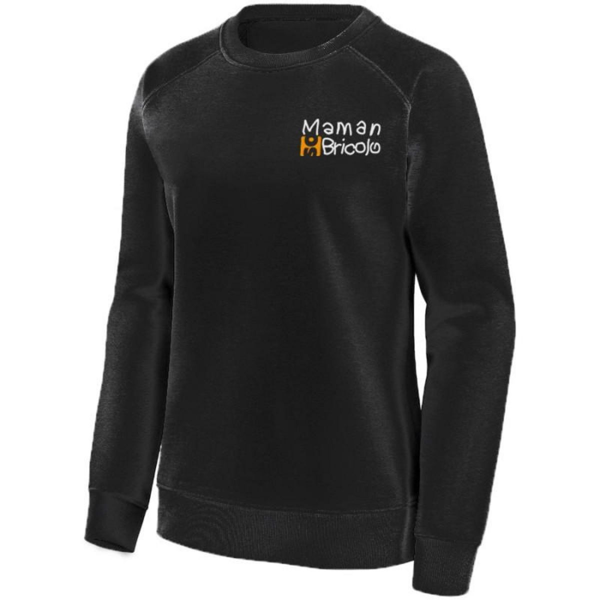 NOTRE SELECTION Sweat col rond Maman Sobricolo noir TS SWGI18500BS