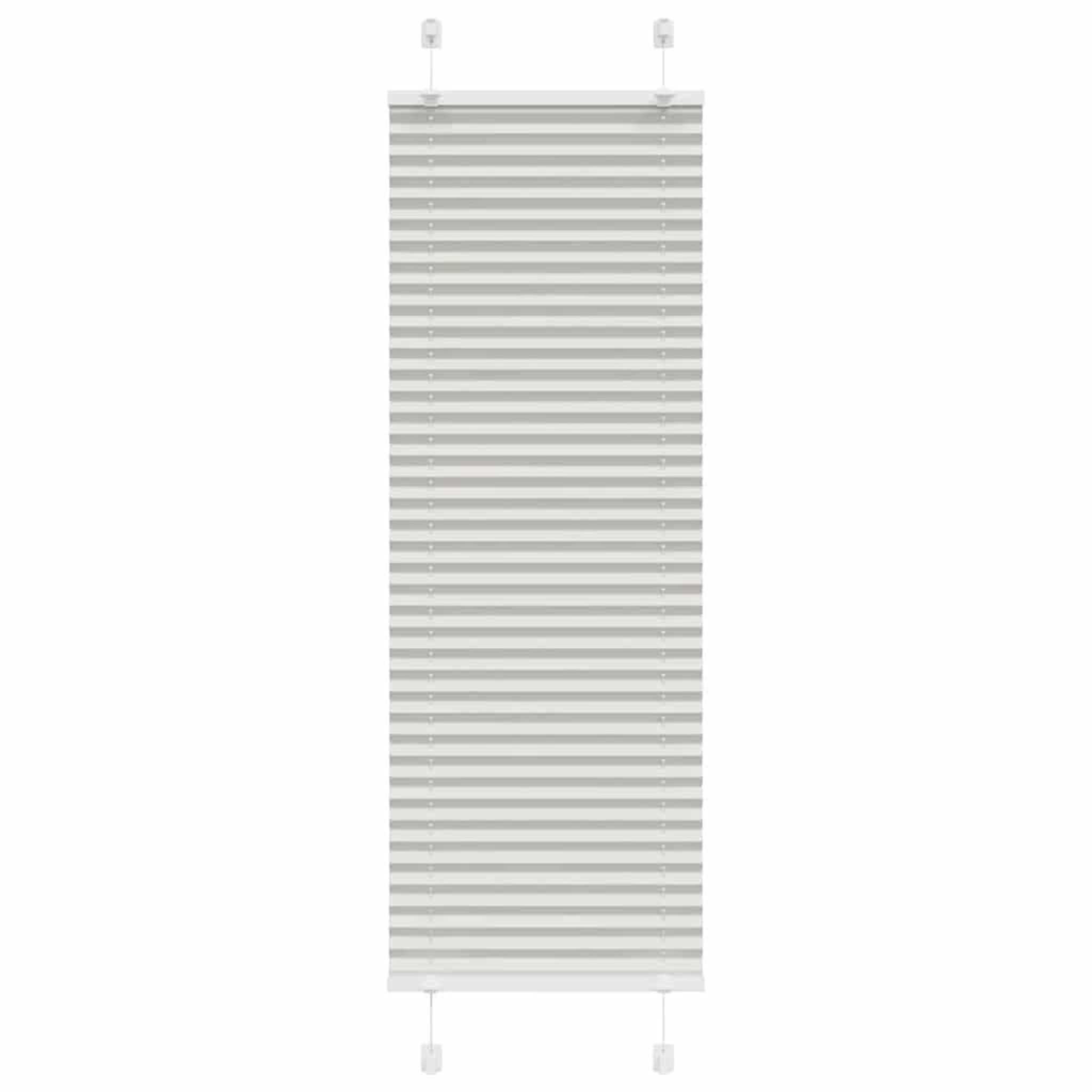 VIDAXL Store plisse gris clair 40x150 cm largeur du tissu 39,4 cm