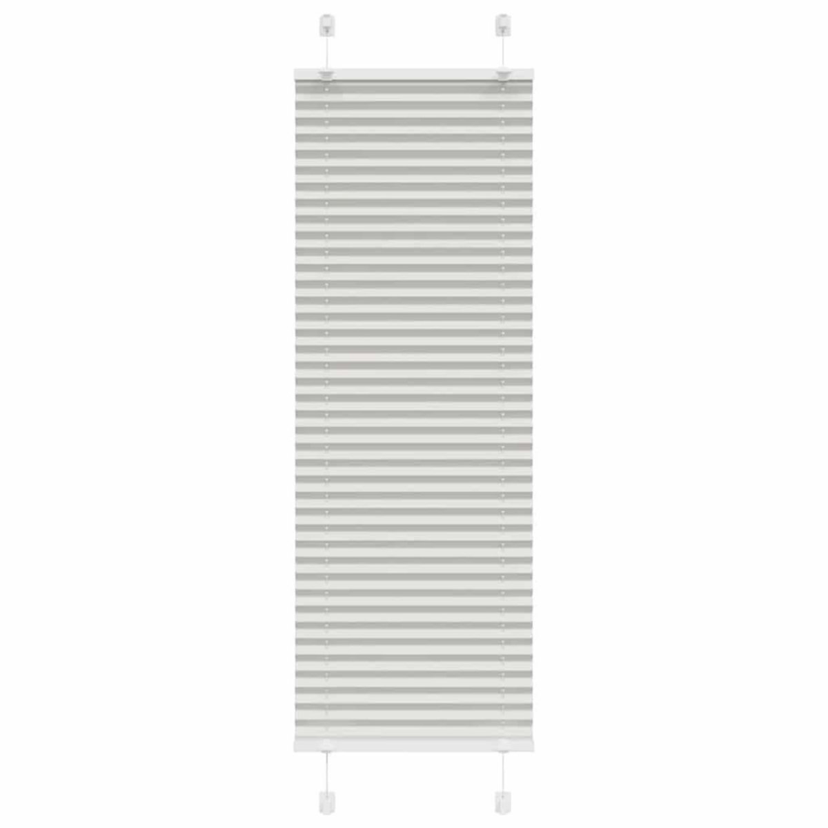 VIDAXL Store plisse gris clair 40x150 cm largeur du tissu 39,4 cm