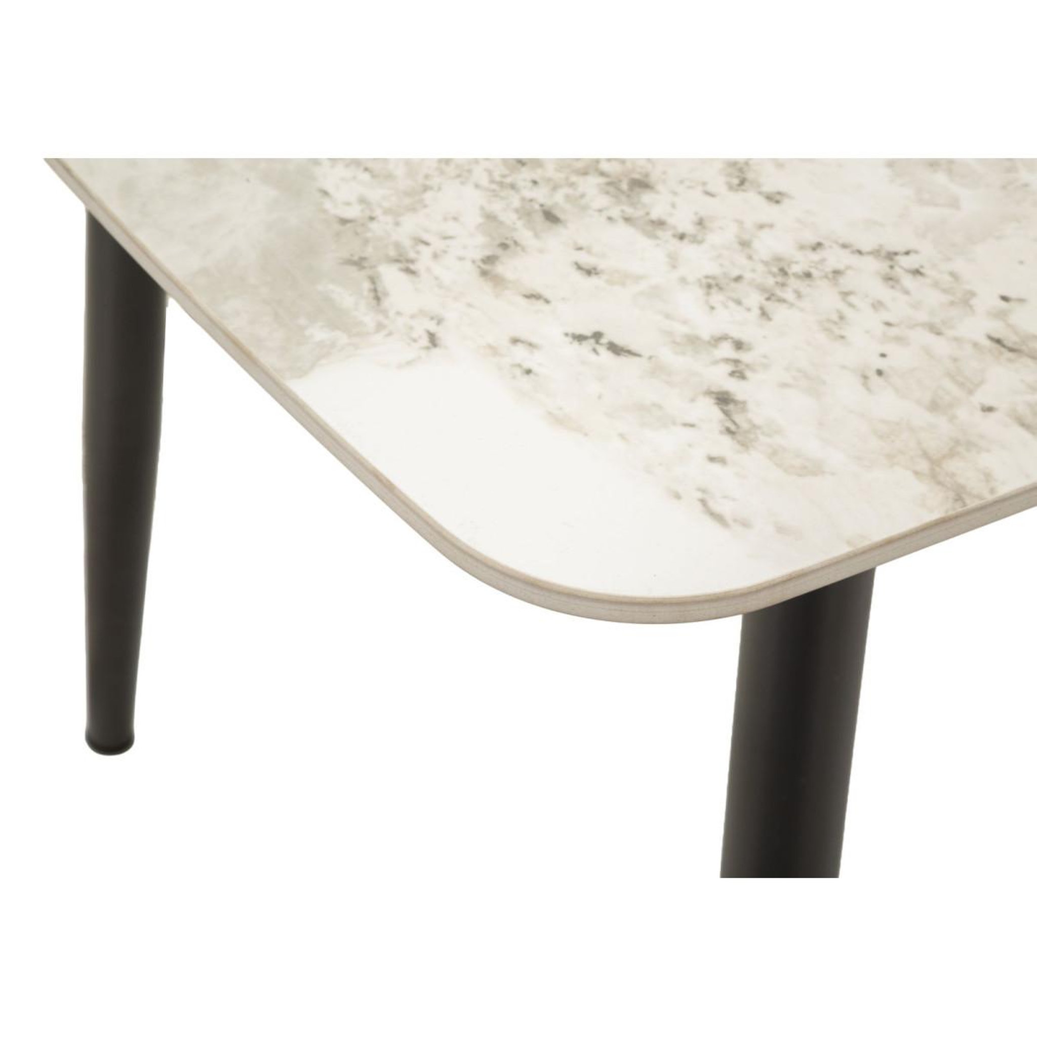 Voir la diapositive 5 : Paris Prix Table salle à manger  josh  138cm noir & blanc