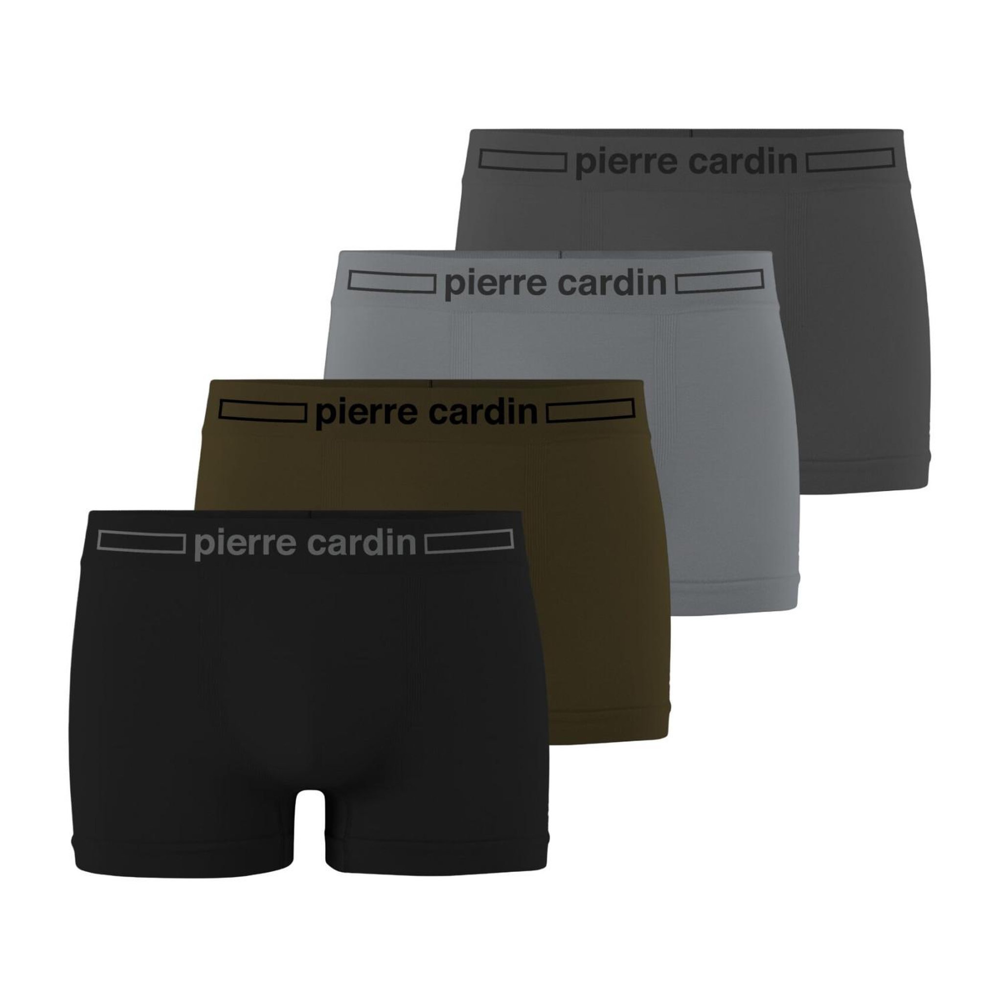 Voir la diapositive 1 : PIERRE CARDIN Lot de 4 boxers homme seamless enrique
