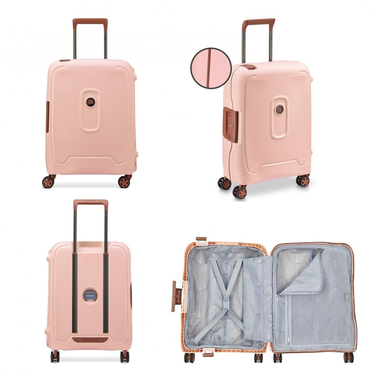 Delsey Valise Cabine Rigide Moncey 803 TSA Polypropylène