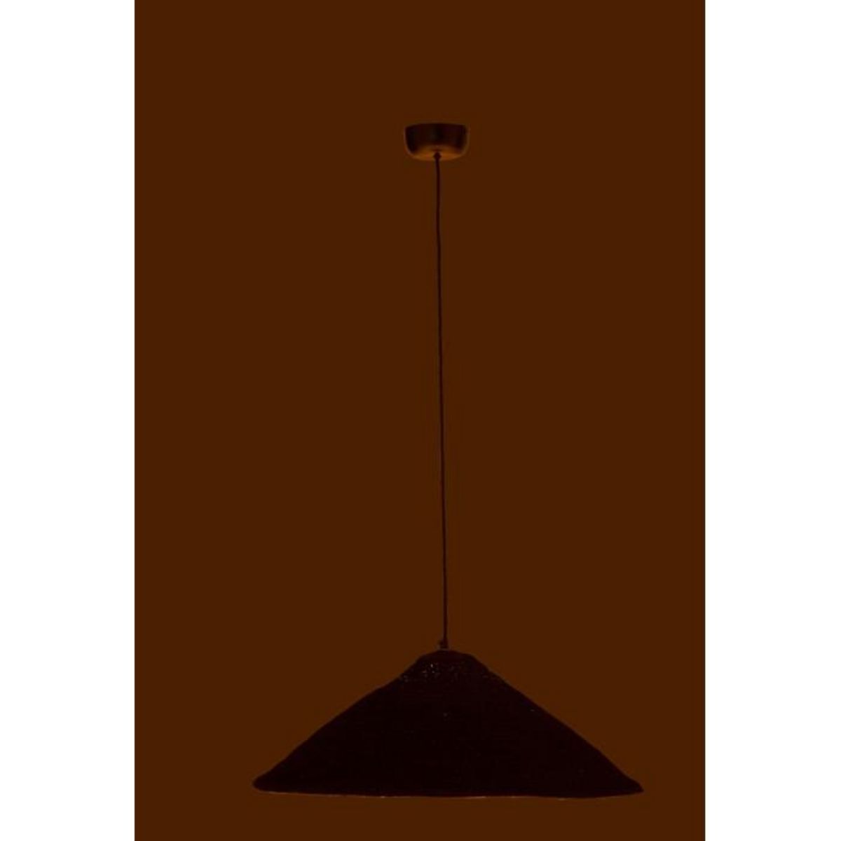 Paris Prix Lampe Suspension Chapeau  Moonj  60cm Noir