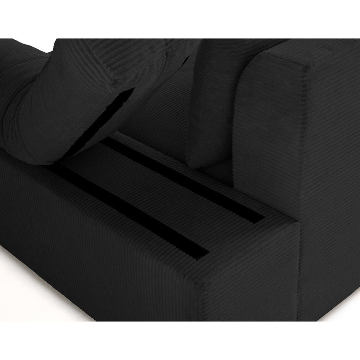 LISA DESIGN Aspen - fauteuil xl - assise profonde - velours côtelé