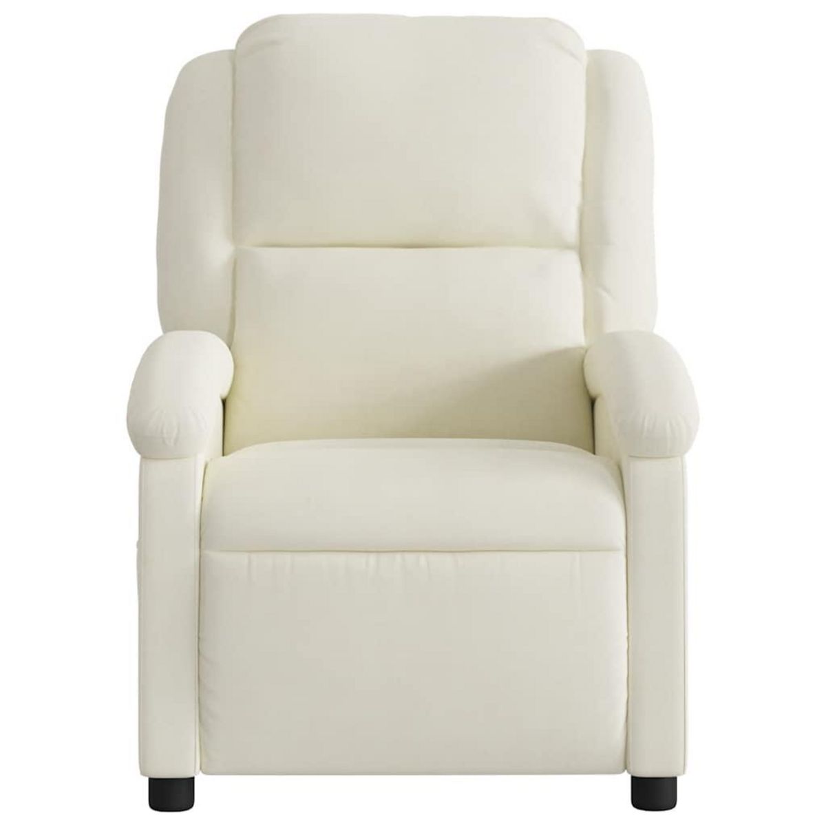 VIDAXL Fauteuil de massage inclinable creme velours