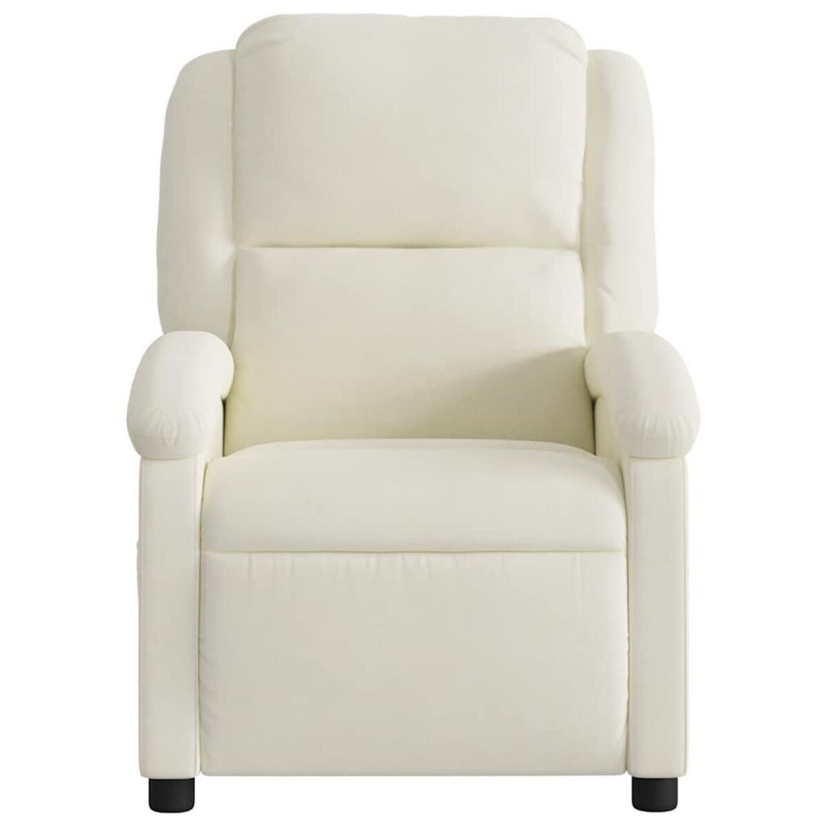 VIDAXL Fauteuil de massage inclinable creme velours