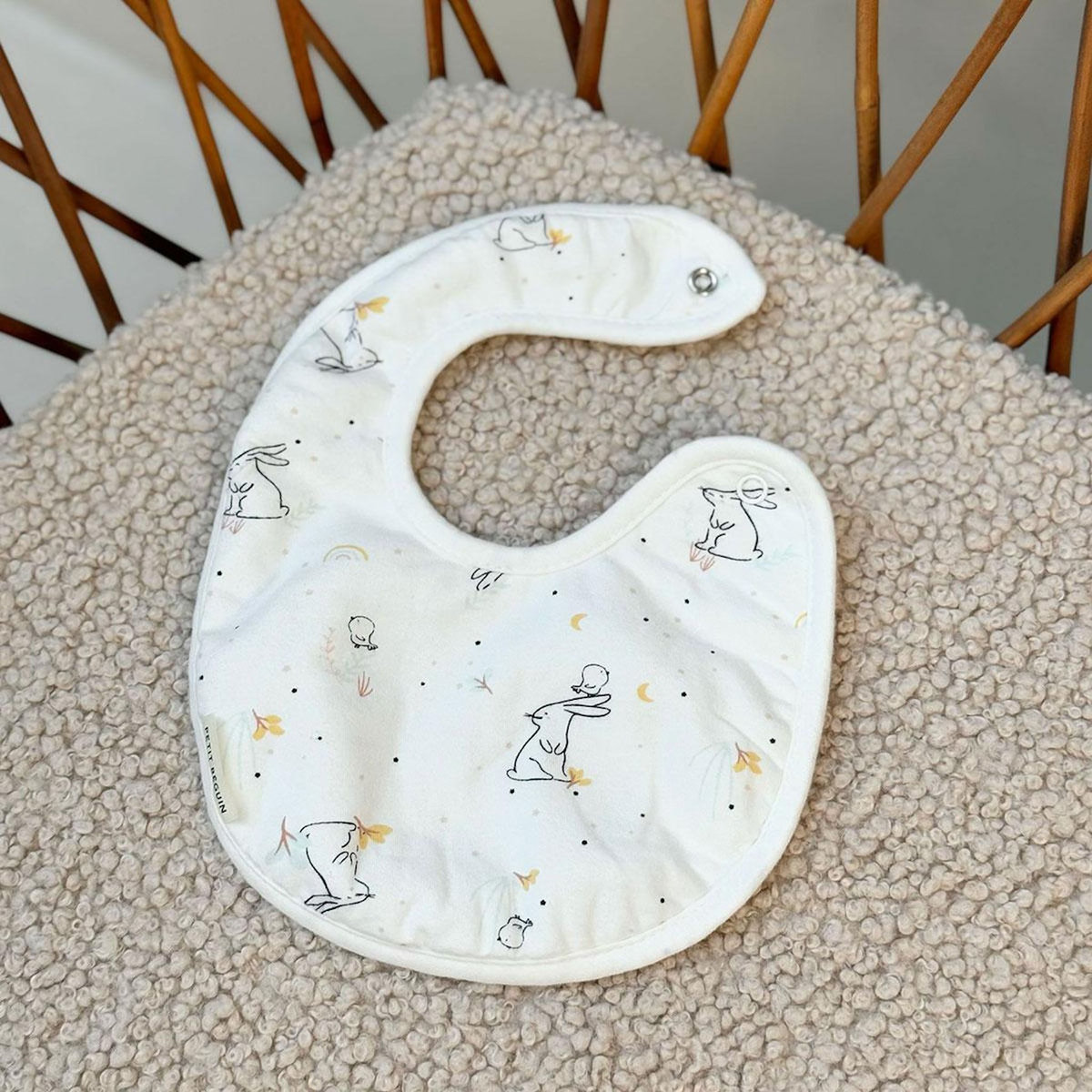 Petit Béguin Lot de 2 bavoirs bébé Hello Baby