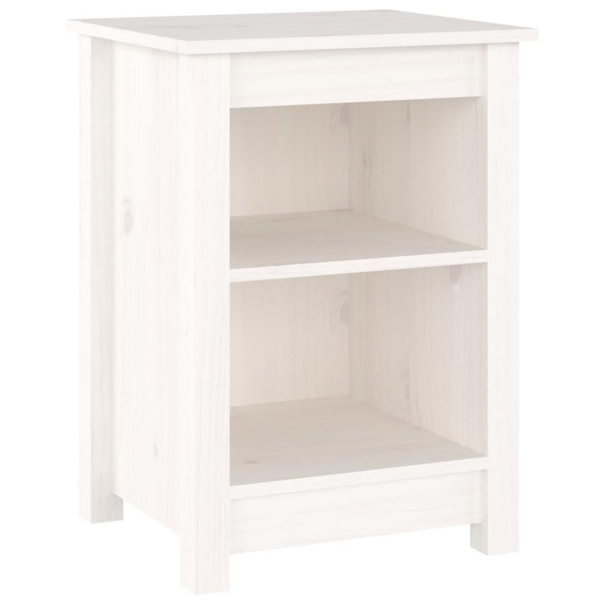 VIDAXL Tables de chevet 2 pcs Blanc 40x35x55 cm Bois de pin solide