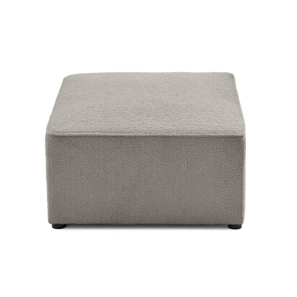 BEST MOBILIER Topaze - pouf - en tissu bouclette