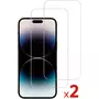 ESSENTIEL B Protège écran iPhone 15 Plus/15 Pro Max verre trempéx2